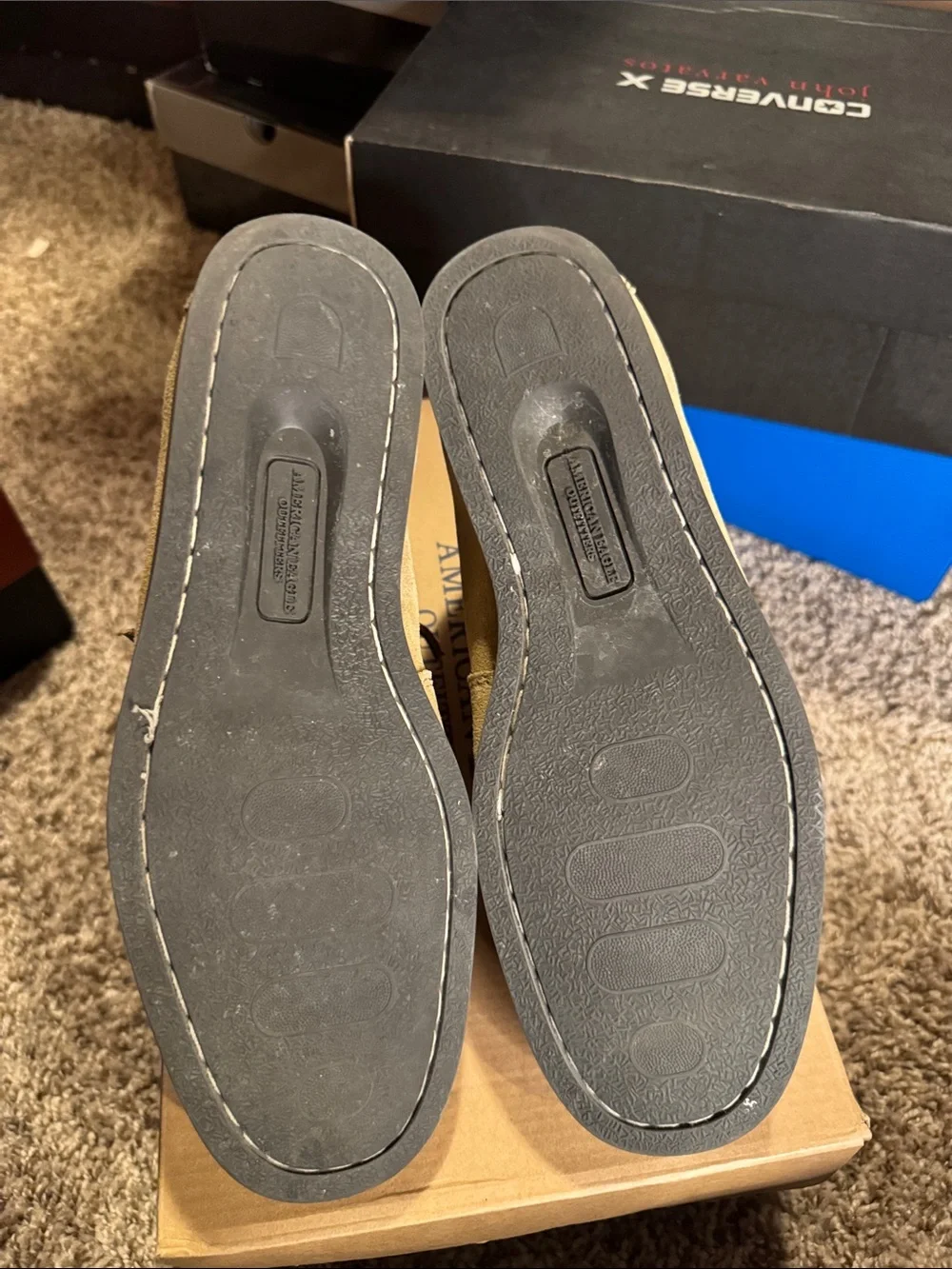 American Eagle Outfitters Black and Blue Men’s Chukka Boots